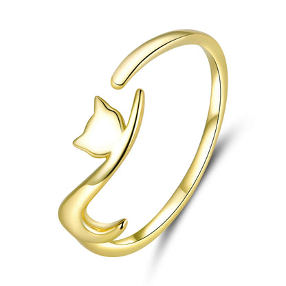 Bague avec un chat mignon