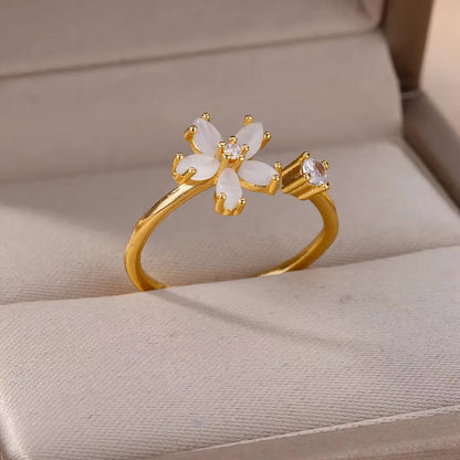 Annette | Bague Fleur Cinq Pétales