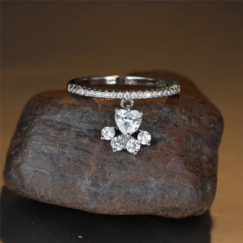 Francine | Bague Patte & Cœur