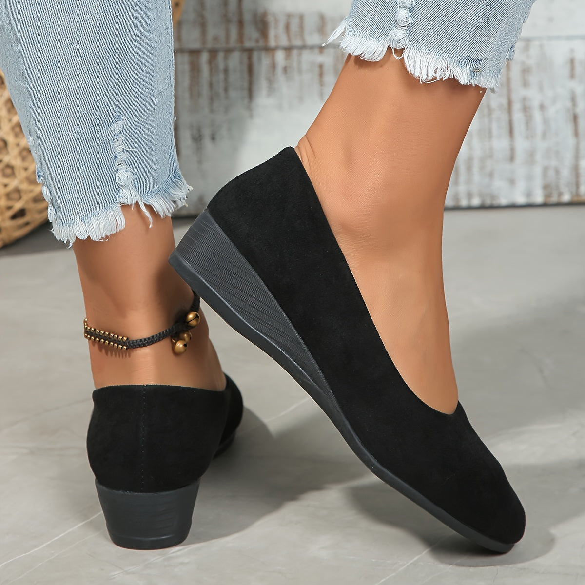 Éliane | Comfortable Ballet Flats with Wedge Heel