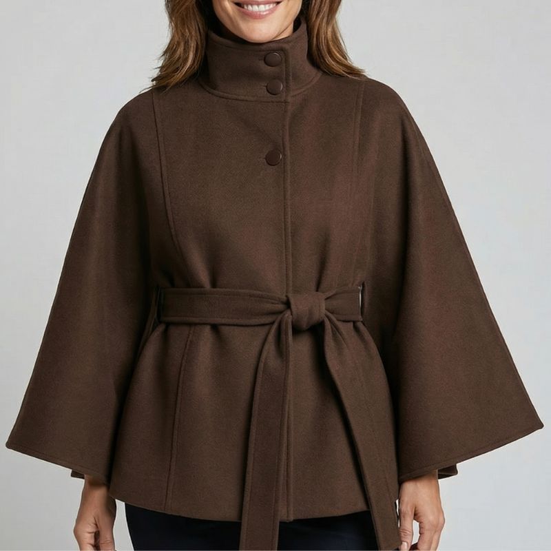 Cosette | Veste à col montant et ceinture