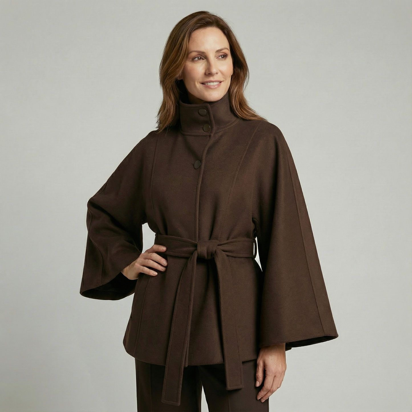 Cosette | Veste à col montant et ceinture