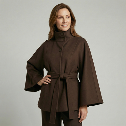 Cosette | Veste à col montant et ceinture