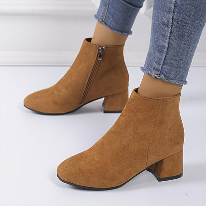 Colette | Comfortable ankle boots with a block heel
