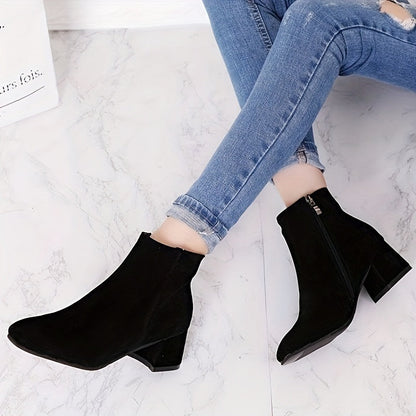 Colette | Comfortable ankle boots with a block heel