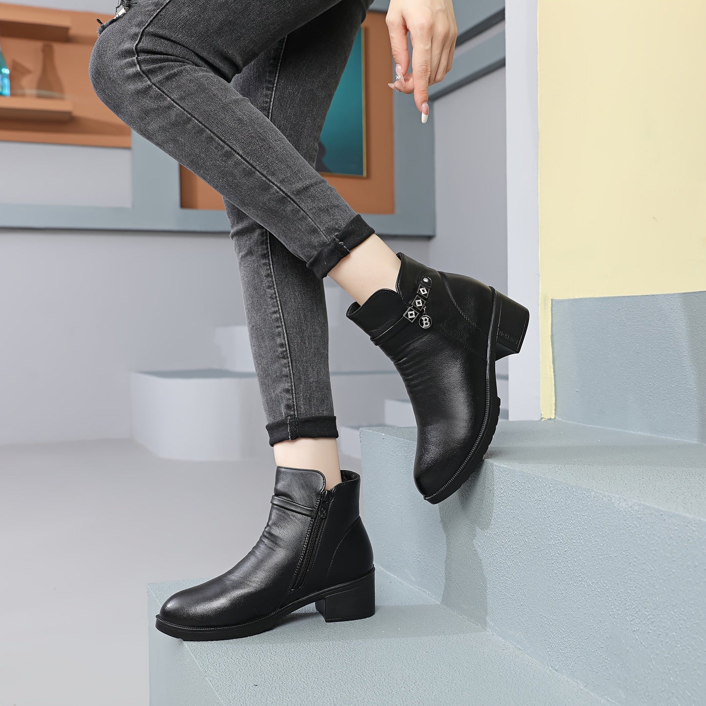 Noémie | Winter Comfort Ankle Boots