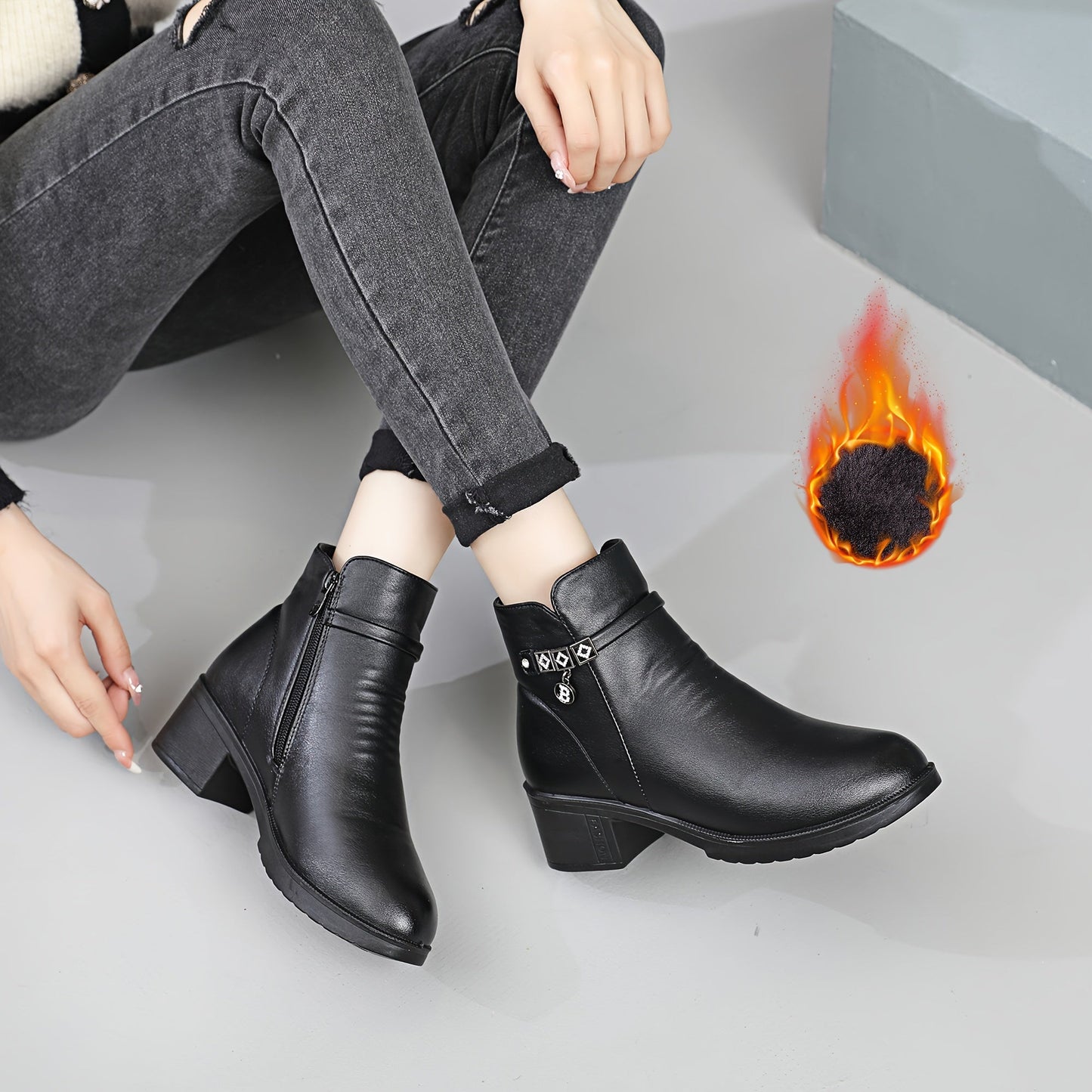 Noémie | Winter Comfort Ankle Boots