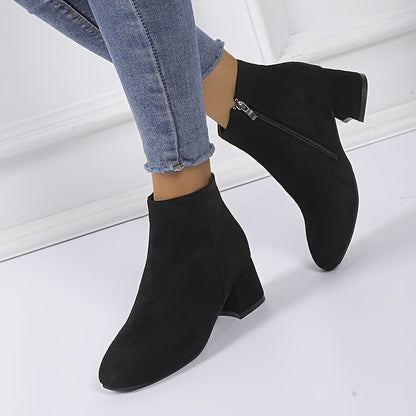 Colette | Comfortable ankle boots with a block heel