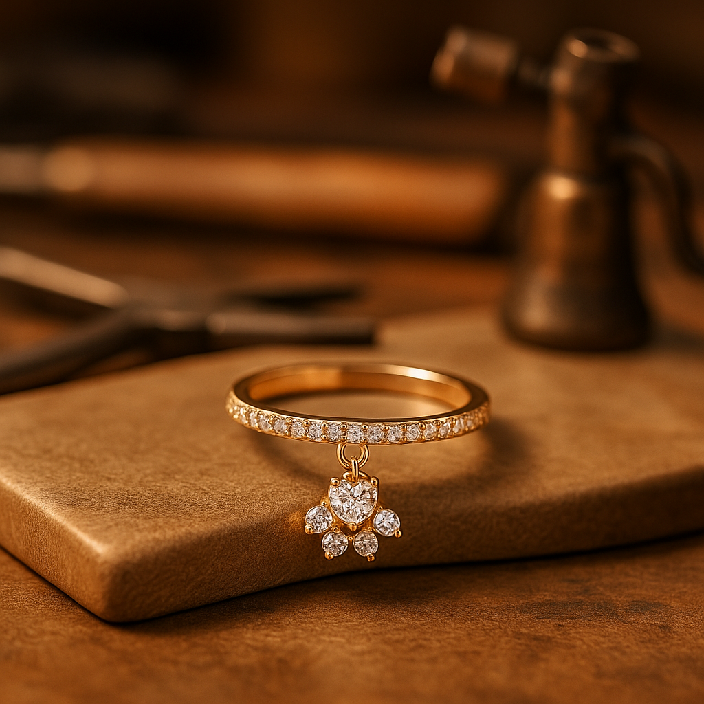 Francine | Bague Patte & Cœur